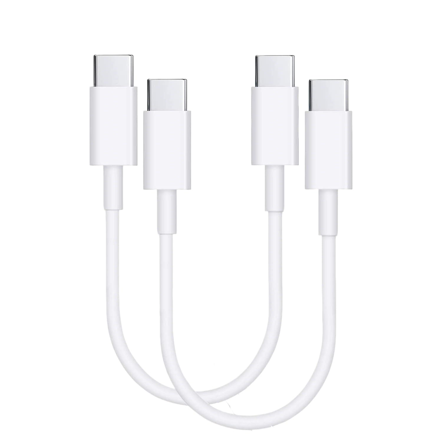 AMITOME USB C to USB C Short Charging Cable 0.3M (2 Pack),60W Type C Fast Charging Cord Compatible for Iphone 17/16/15/Pro/Max/Plus,Ipad Pro,Air5,Macbook,Samsung,Google-Black