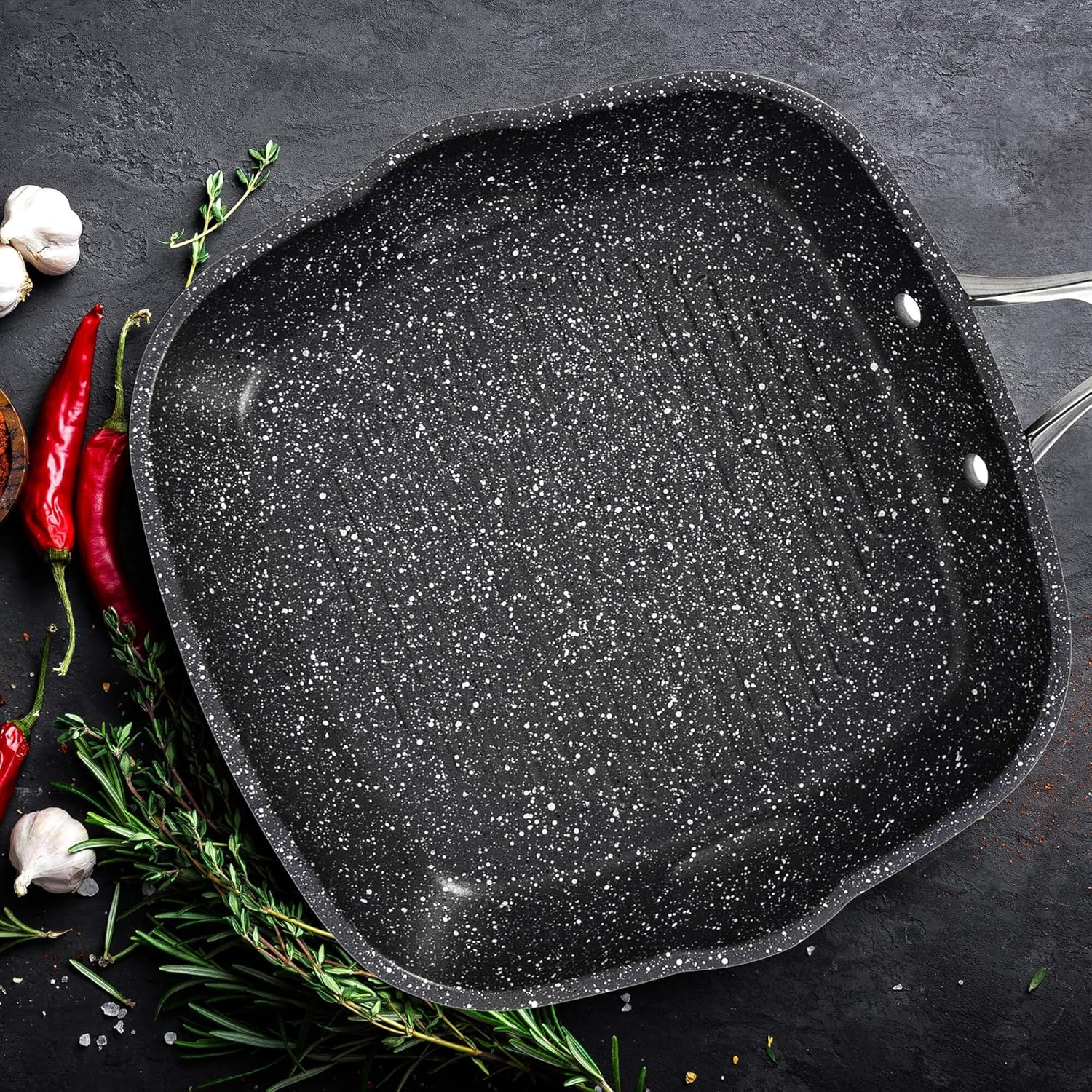 Salt&Pepper Tan-Ium Grill Pan 26Cm - Frying Pans