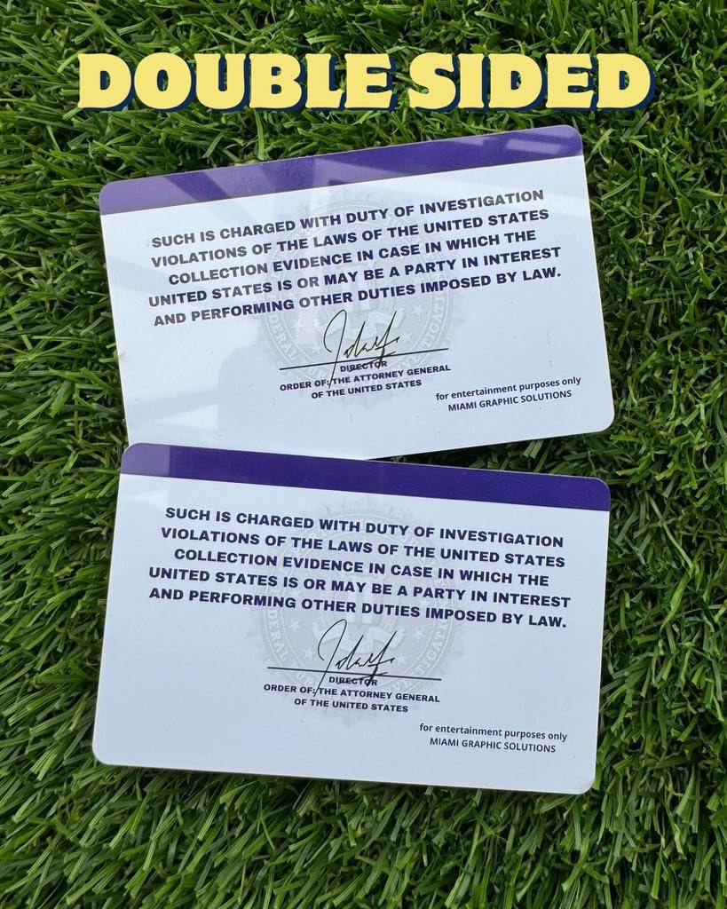 Pack of Supernatural Sam & Dean'S FBI License/Fake ID License/Double Sided/Great Complement for Costumes/Professional Quality: Funny Car Accesories/Funny Things image number 3