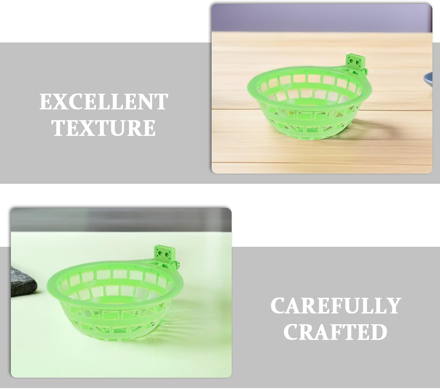 JUMPLAWN 8Pcs Large Plastic Bird Nests Hollow Hanging Breeding Bowls for Finches Parrots Canaries Budgies Pet Bird Supplies Nesting Beds image number 6