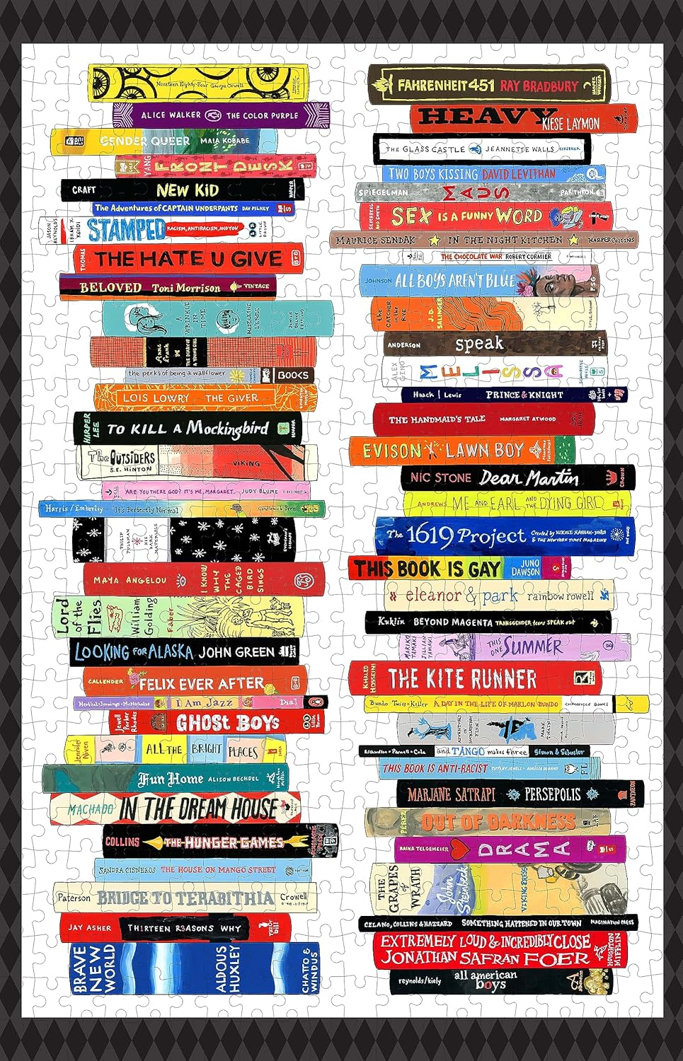 Chronicle Books Bibliophile Banned Books Puzzle: 500-Pieces image number 2