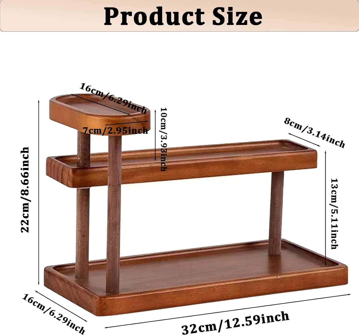 Bathroom Organizer Countertop,3 Tier Bathroom Counter Organizers and Storage,Countertop Organizers for Makeup,Perfume,Skincare,Cleaning Supplies,Coffee Station image number 4