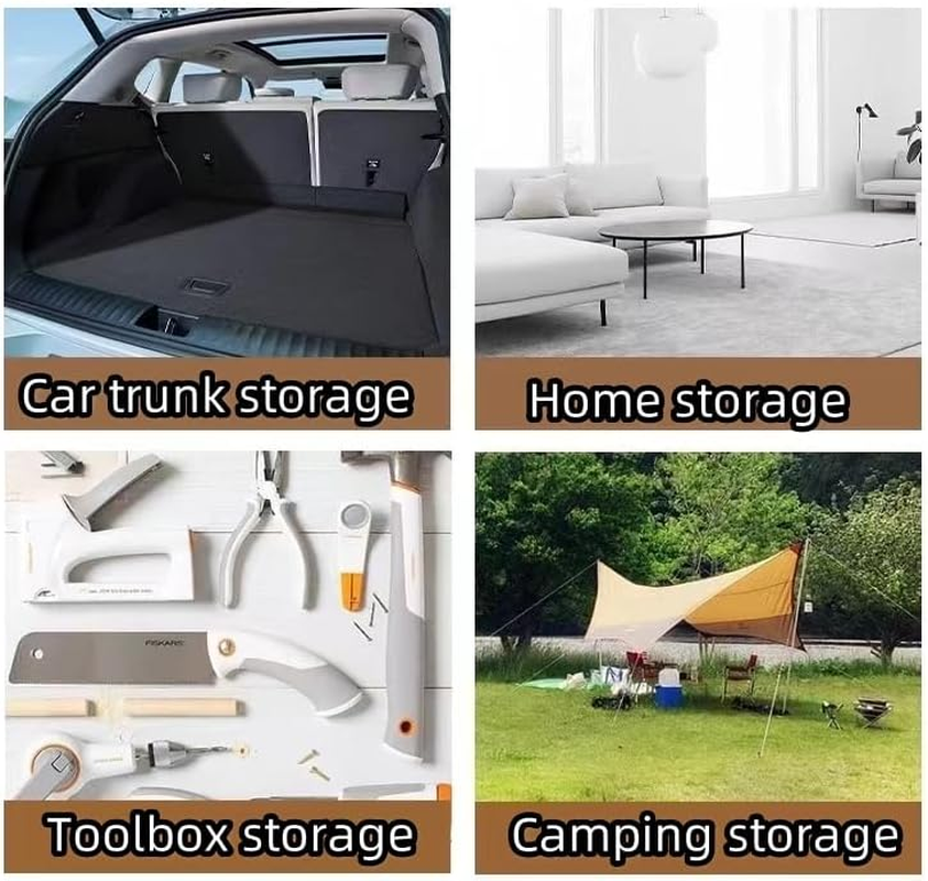 Large Capacity Storage Bins with Carrying Handles for Office Bedroom Closet Shelves Nursery, Collapsible Organizer for Toys, Clothes, Laundry, Foldable Teddy Bear Felt Storage Box 3 Size (BROWN) image number 4