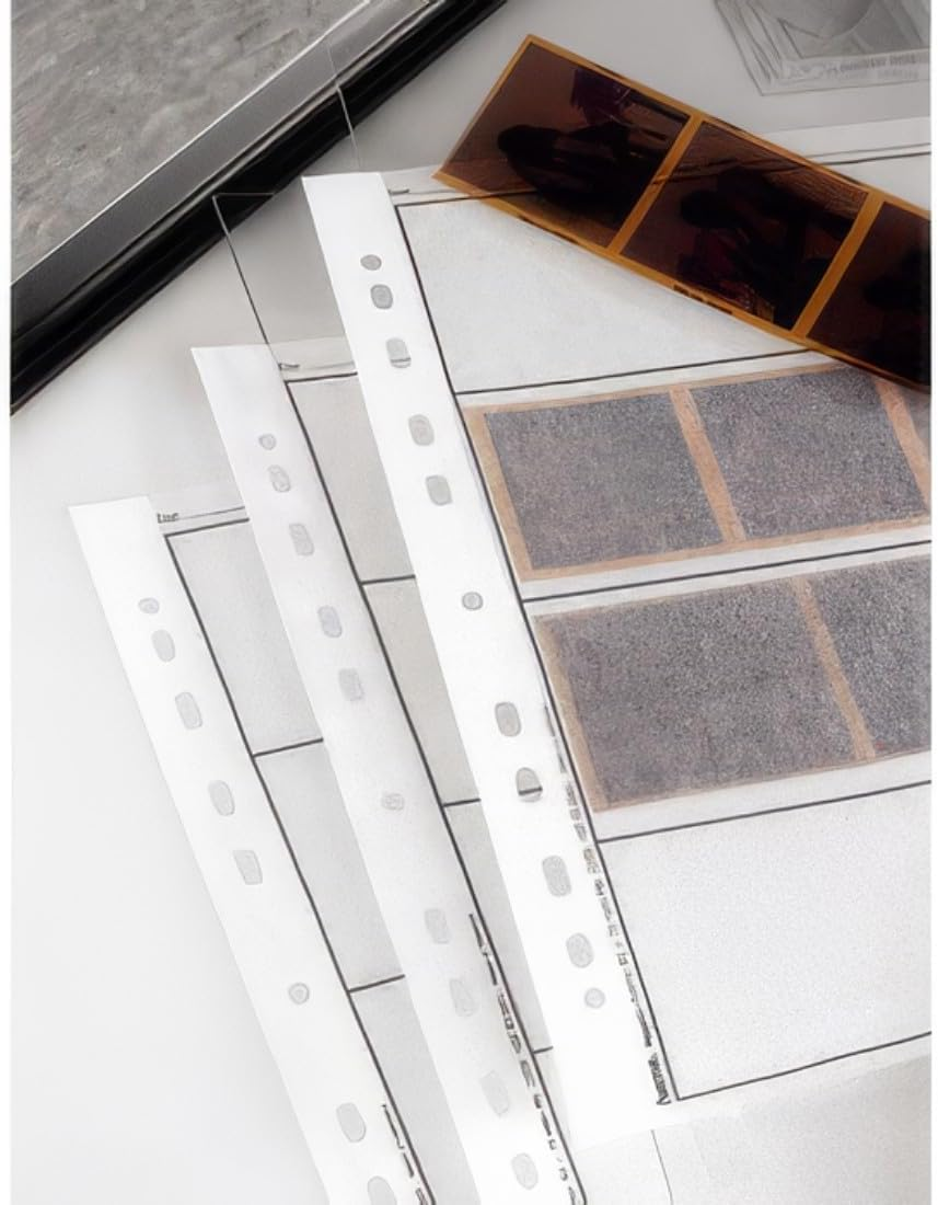 Hama Negative File Storage Sleeves | Each Holding 4 Strips of 6 X 7 Cm or 6 X 9Cm Frames | Pack of 100 | Glassine image number 6