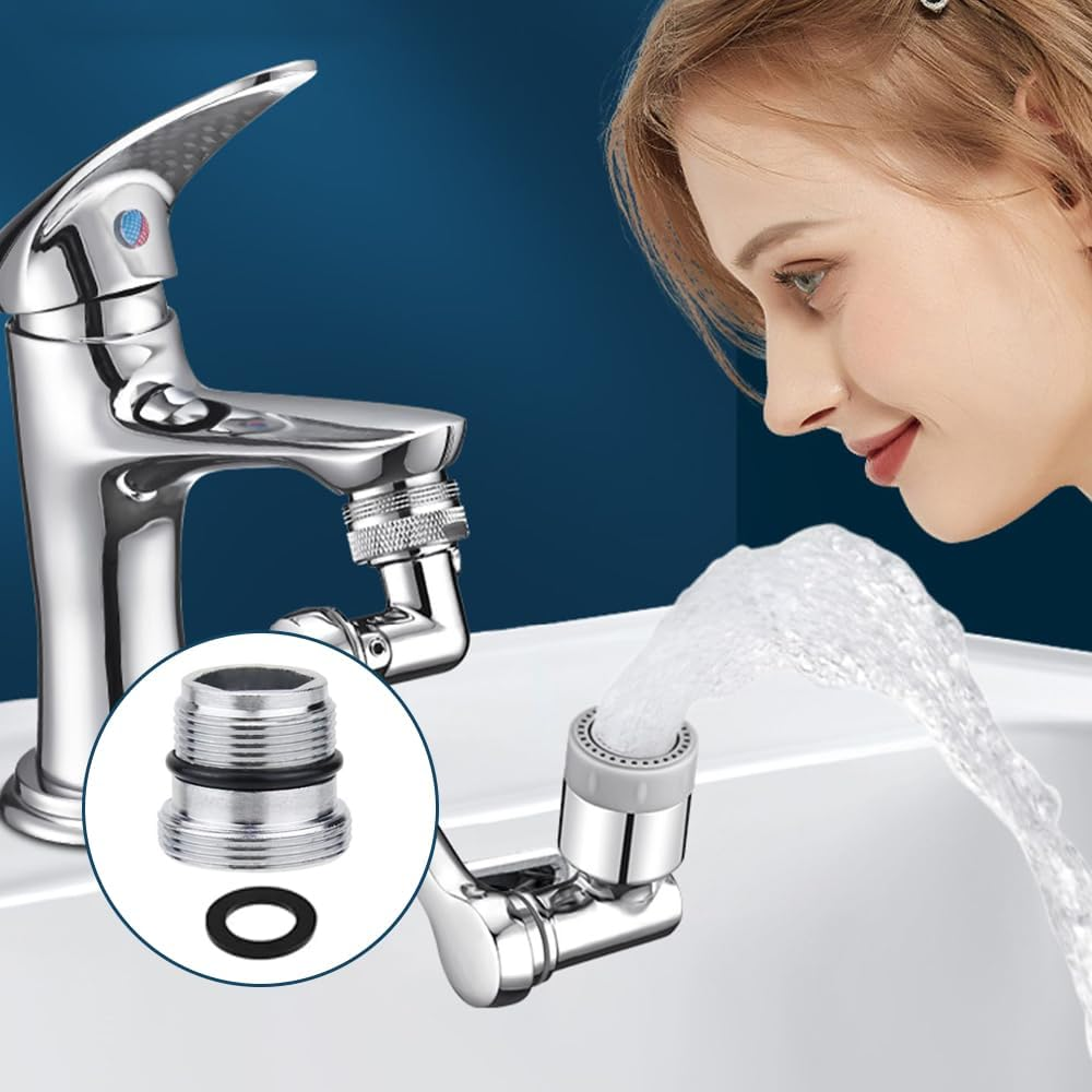 Pack of 2 Tap Adapter M18.5 to M22 Male Thread - Metal Tap Connector for Connecting Aerators to the Tap - Brass Thread Adapter for Male Thread Water Filter and More image number 3