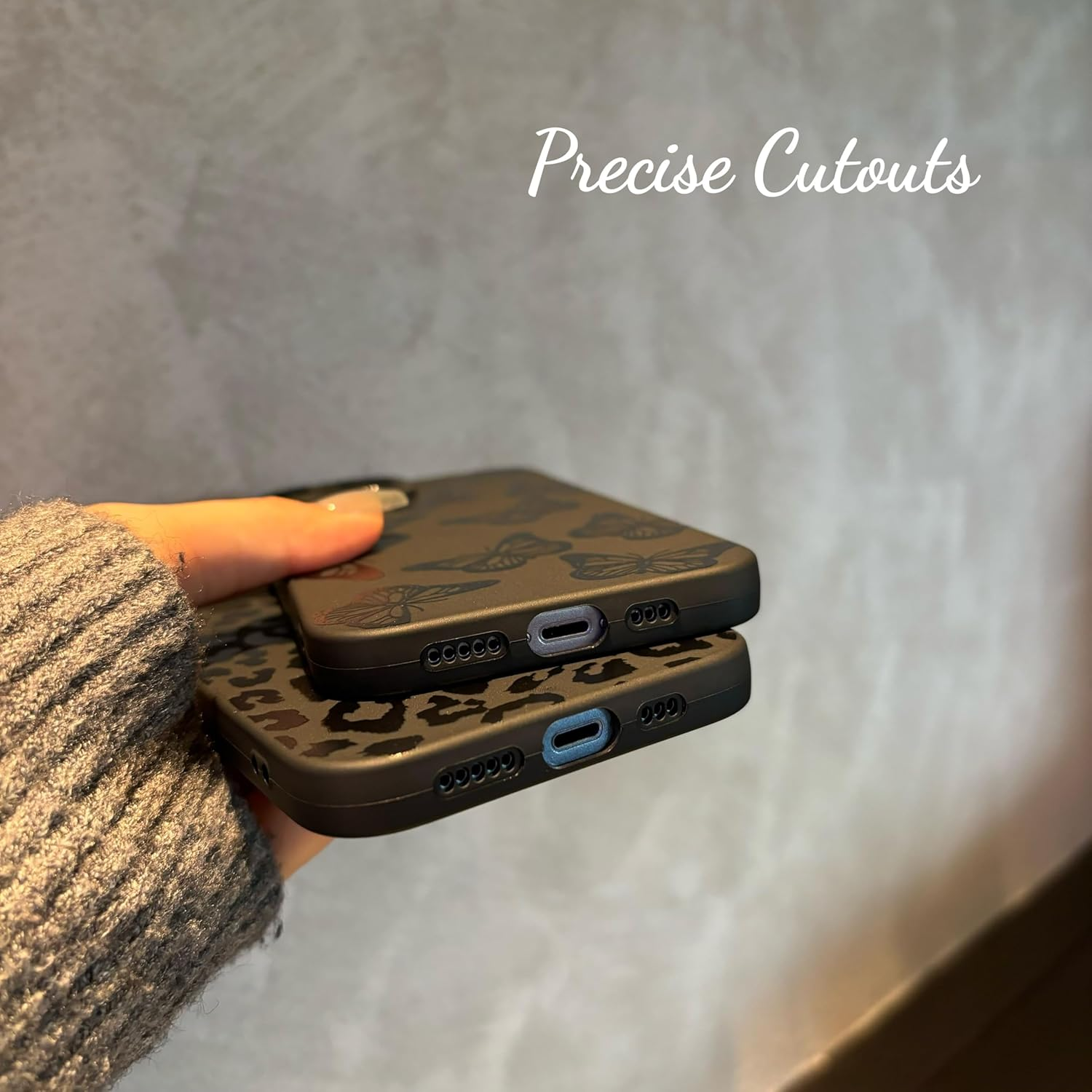 For Iphone 16 Pro Case 6.3 Inch 2024, Aesthetic Love Hearts Print Phone Case for Women Girls Men, Slim Silicone Protective Phone Cover for Iphone 16 Pro, Black Love Hearts