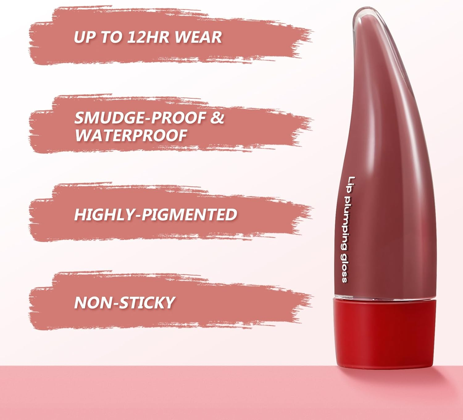Plumping Lip Gloss,Lip Oil,Highly-Pigmented Lip Tint,Non-Sticky Lip Stain,Long-Lasting,Moisturing Lip Balm,Lip Plumper image number 5