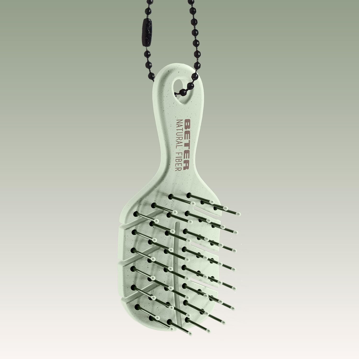 Beter - Natural Fiber Mini+Charm Mini Anti-Pull Hairbrush, Detangling, Anti-Tangle and Anti-Breakage, Eco-Friendly