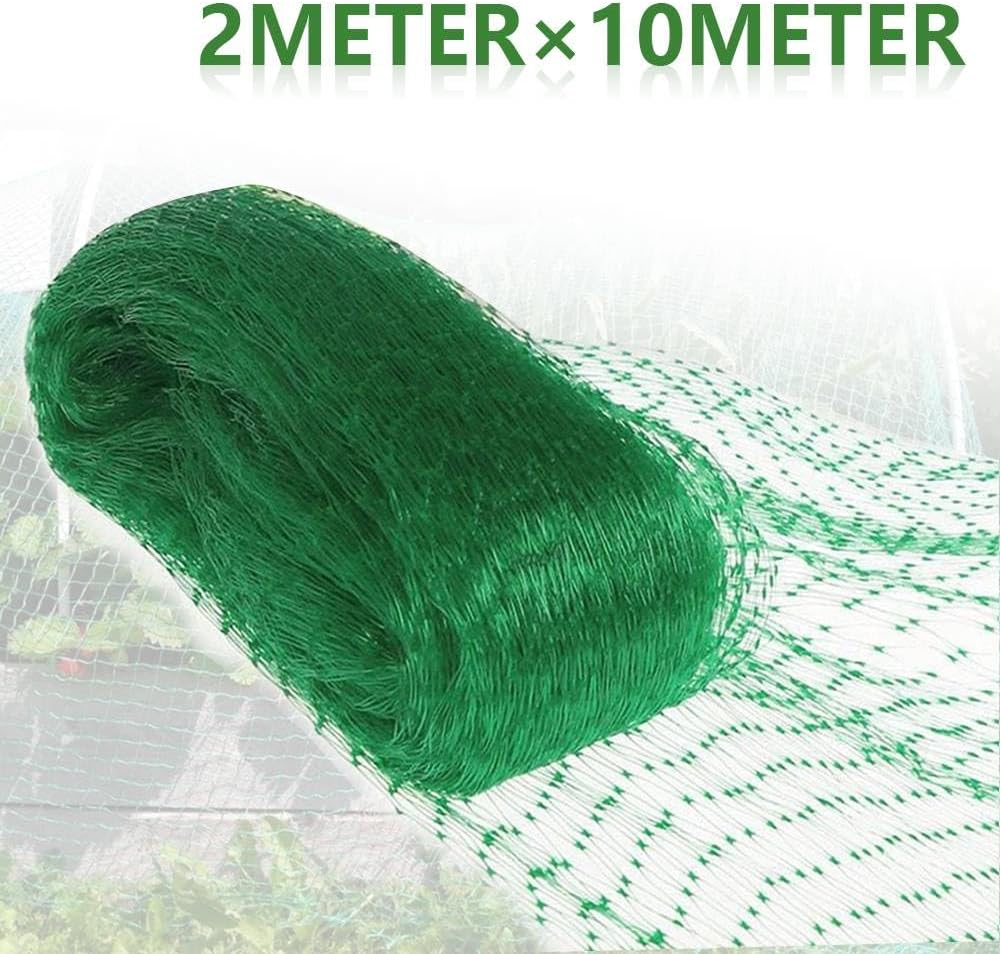 Dreamil Bird Protection Net, 2 M X 10 M, Bird Protection Net, Tight Mesh, Robust, Weather- and Uv-Resistant, Chicken Net, Garden Net, Poultry Net, Suitable for Balcony Garden Ponds, Green image number 4