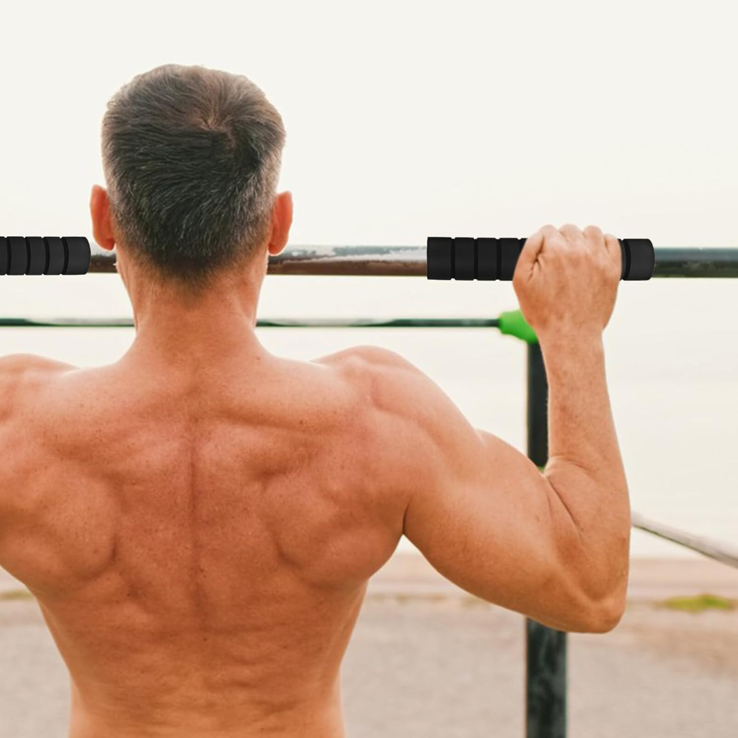 Kisangel 3Pcs Foam Tubing Grips Pull-Up Bar Grip Sleeve Sponge Foam Handle Cover Handlebar for Horizontal Bars Protector Pad image number 6