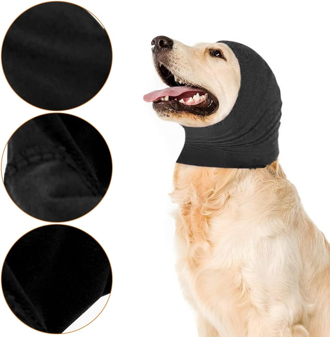 Dog Ear Muffs Noise Protection, Dog Earmuffs for Comfort Dog Earmuffs, Hoodies for Dogs Cats Dogs Neck and Ears Warmer Dog Hoodie anti Anxiety Snood Pack of 1