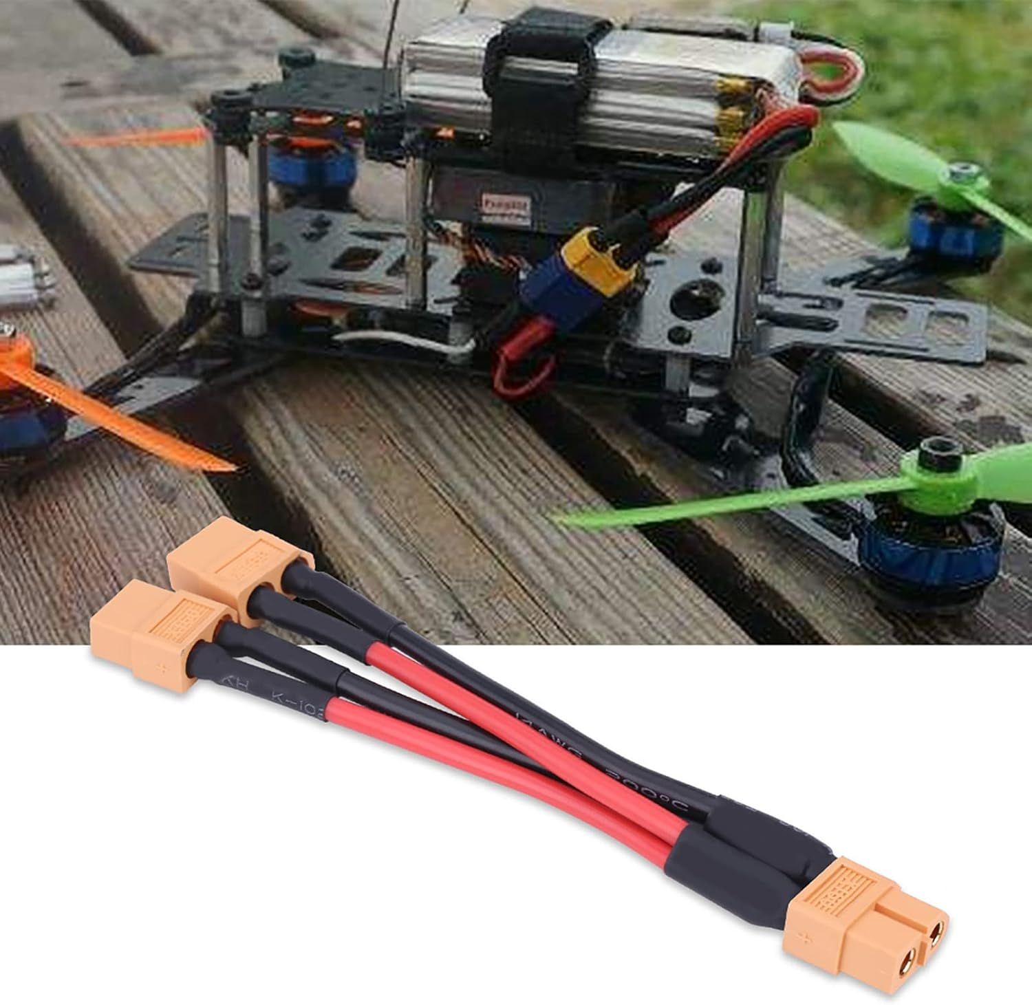 XT60 XT60 Connectors XT60 Parallel for 2 Batteries(1 Female and 2 Male) image number 3