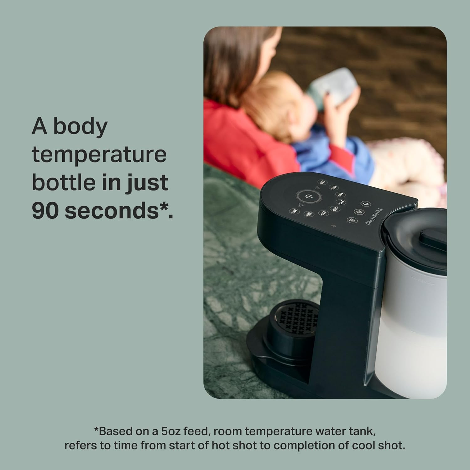 Tommee Tippee Perfect Prep Machine, Baby Bottle Formula Feed Maker with Antibacterial Water Filter, App Support, Day & Night Feed-Friendly Features, Slate image number 3