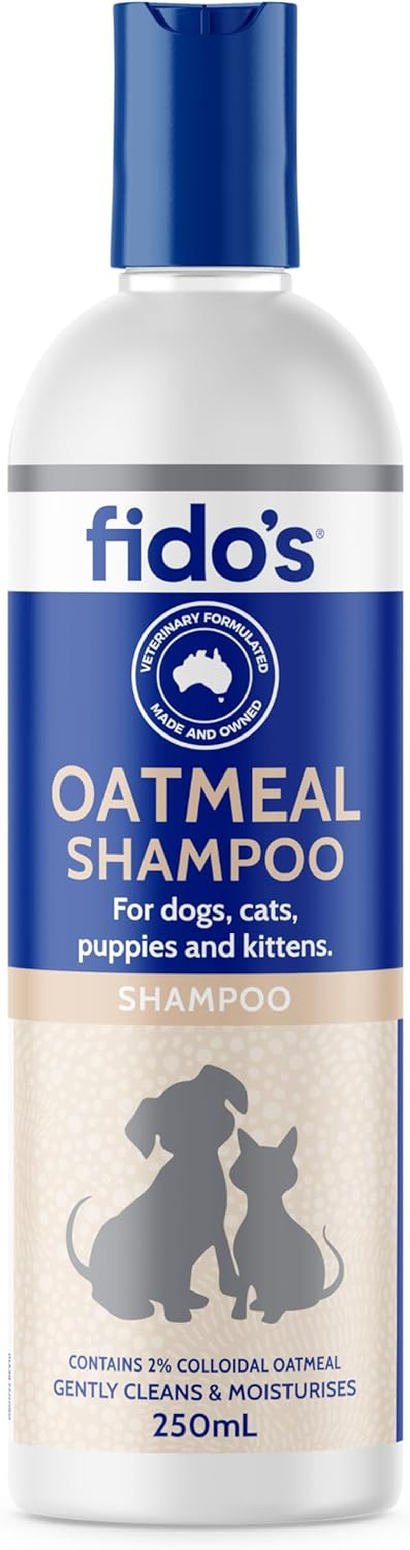 Fido&rsquo;S Oatmeal Shampoo 250Ml, Gentle and Soothing Formula with Oatmeal Extract, Ideal for Sensitive and Dry Skin, Cleanses and Nourishes Coats of Dogs, Cats, Puppies and Kittens image number 1