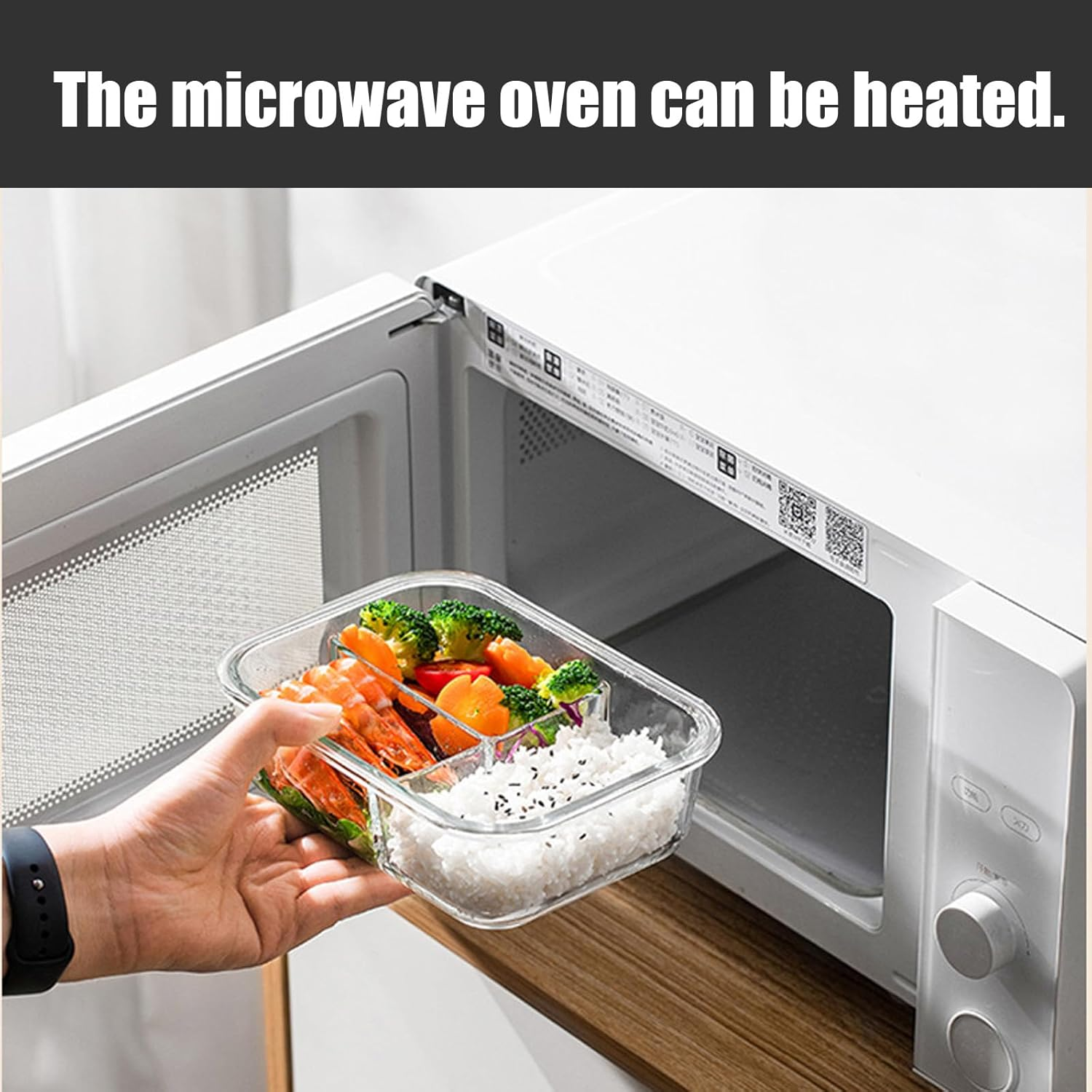 Glass Food Storage Containers,5 Pack Large Meal Prep Containers with Plastic Lids(1040Ml), Dishwasher, Microwave, Oven, & Freezer Safe,Glass Lunch Box for Kitchen Storage & Organisation