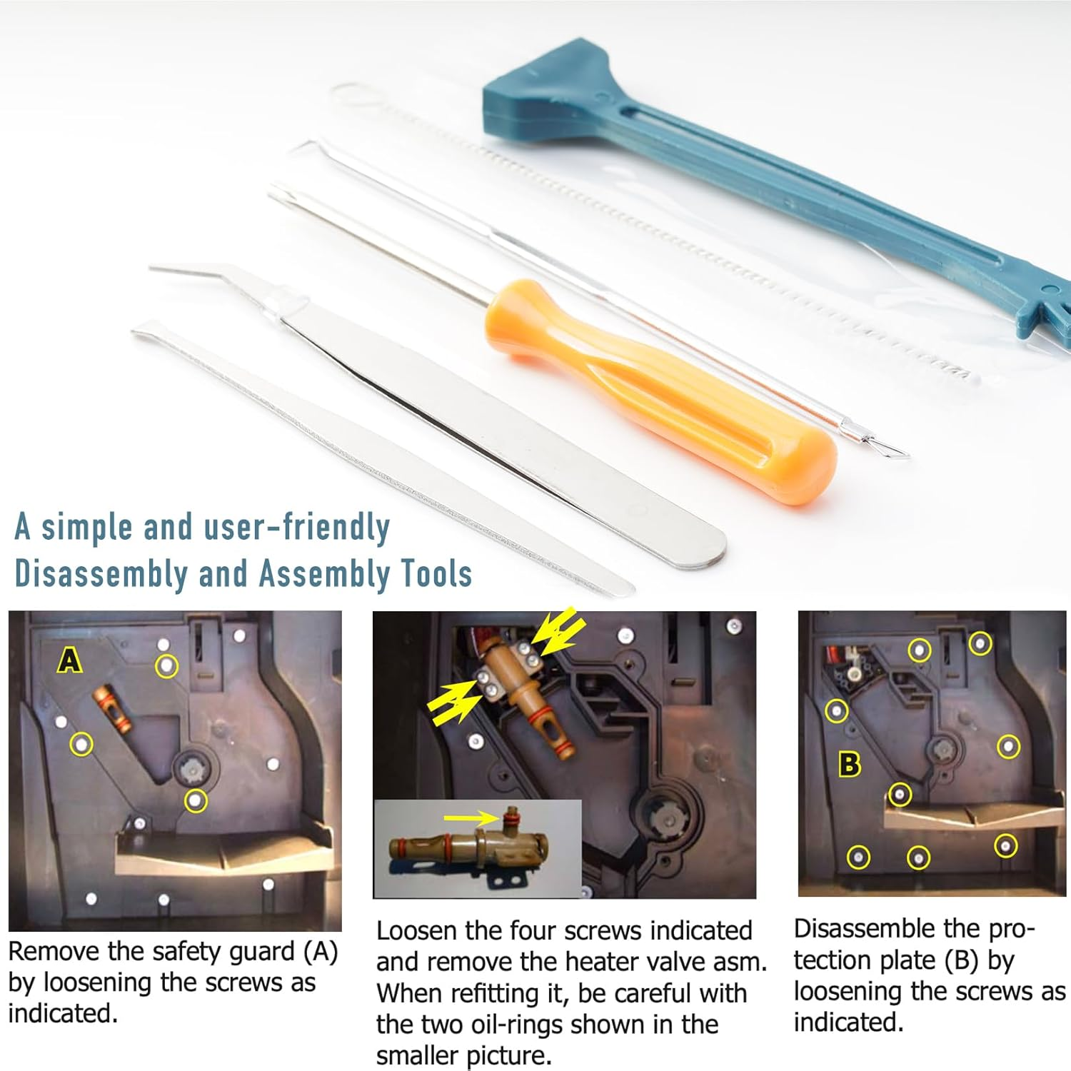 FUSHIPRO Boiler Pin O Ring Maintenance Kit, for Gaggia Machine Leakage Water Repair, Compatible with Accademia Anima Babila Brera Cadorna Platinum Titanium Unica Velasca Prestige Boiler Uitloop image number 5