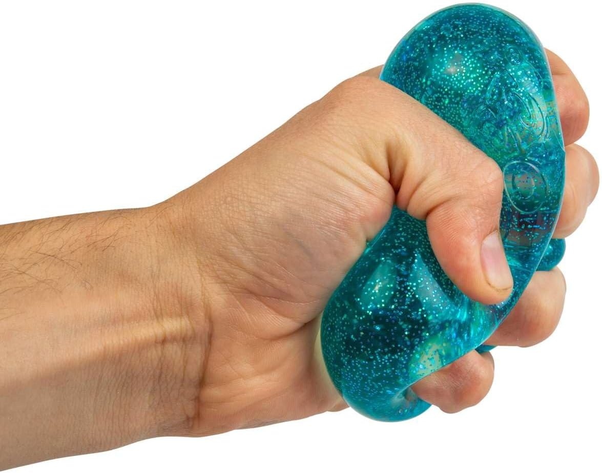 Needoh Nice Cube Glitter & Glow, Squishy Sensory Stress Relief Fidget Toy, Calming Cube for Kids and Teens, Assorted Colours, Satisfying Tactile Play, Suitable for Ages 3 and Up image number 3