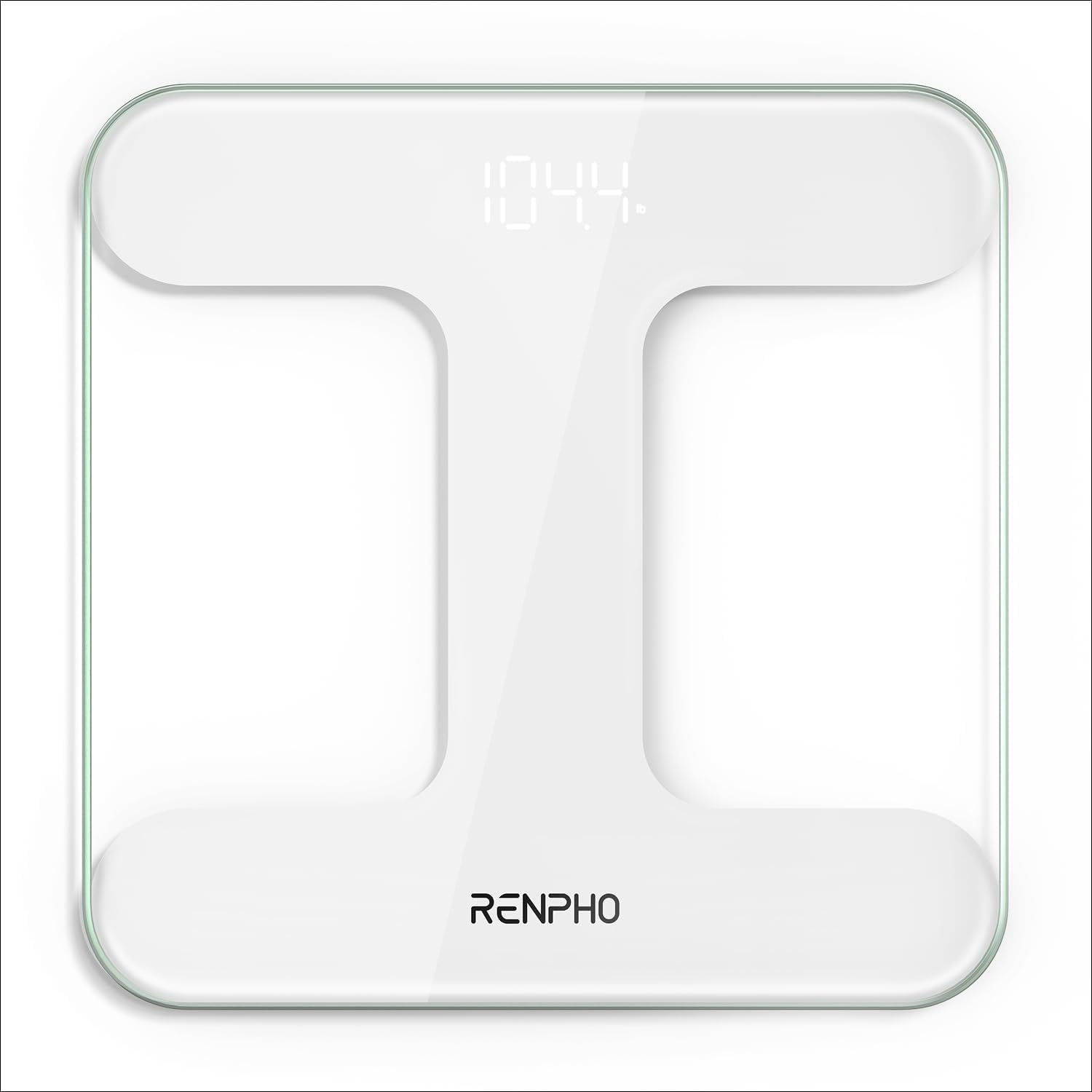 RENPHO Personal Scales Digital Test Winner 2024, Max 250 Kg, Persons with Extremely High Load Capacity, Large Platform, Large LED Display, Highest Accuracy up to 50 G, 33 X 30 Cm, Core 1 L