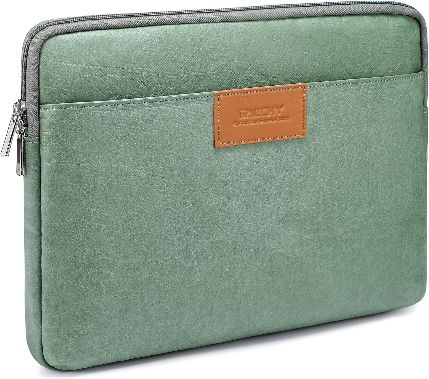 GAOCHY 13.3-14 Inch Tyvek Shockproof Laptop Sleeve, Compatible with 14.2 Inch Macbook Pro 14 M4/M3/M2/M1 Pro/Max 2024-2021, 13.6 Inch Macbook Air 13 M4 2025, Dell XPS 14, 14 Inch HP Laptop, Autumn Oak