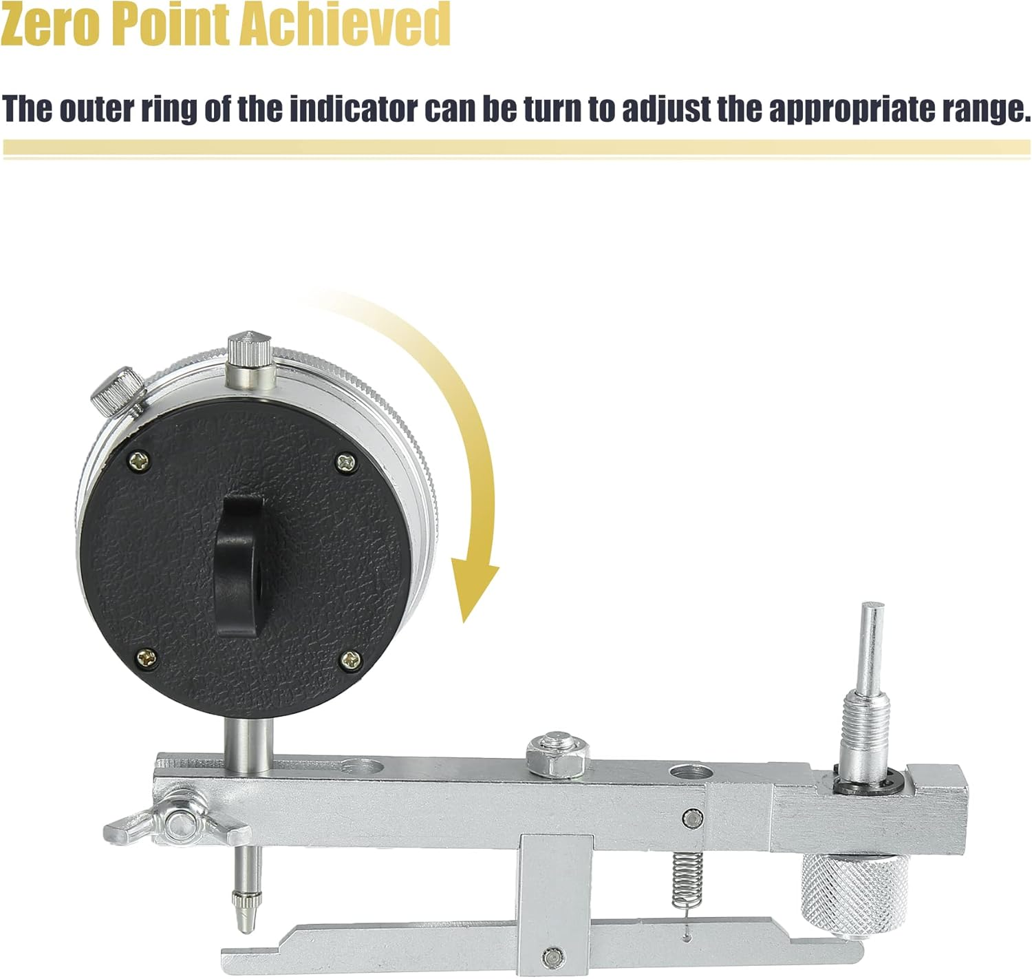 X AUTOHAUX 1 Set Fuel Pump Injection Timing Set up Tool W/Dial Indicator for VE Style Fuel Pumps 0927554011 Diesel Fuel Injector Pump Timing Indicator Dual Guage Indicator for Toyota Black