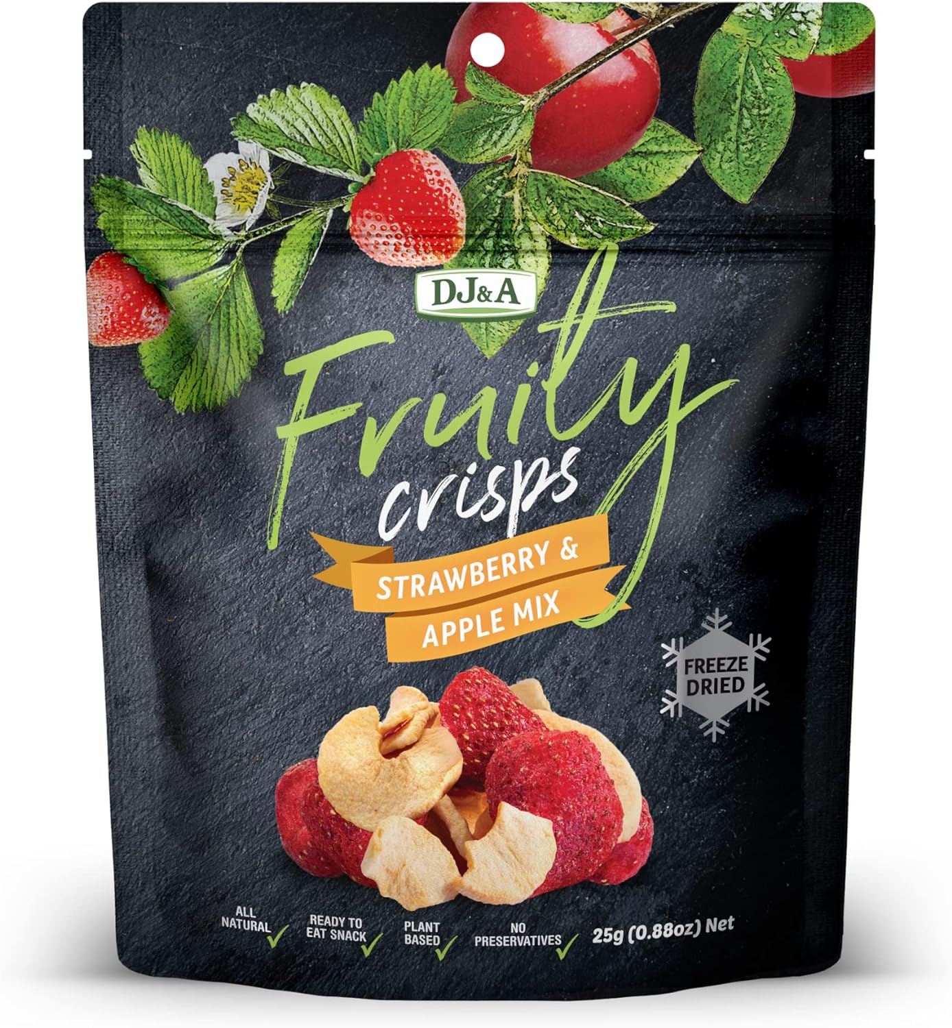 DJ & a Fruity Crisps Strawberry and Apple 25 G image number 2