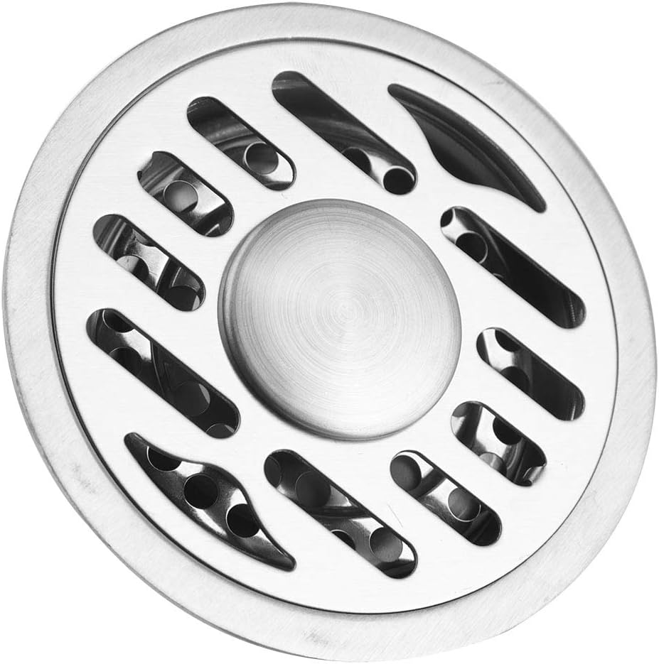 Floor Drain Stainless Steel Bathroom Floor Drain round Waste Drainer Drainage Grate (#01) image number 5