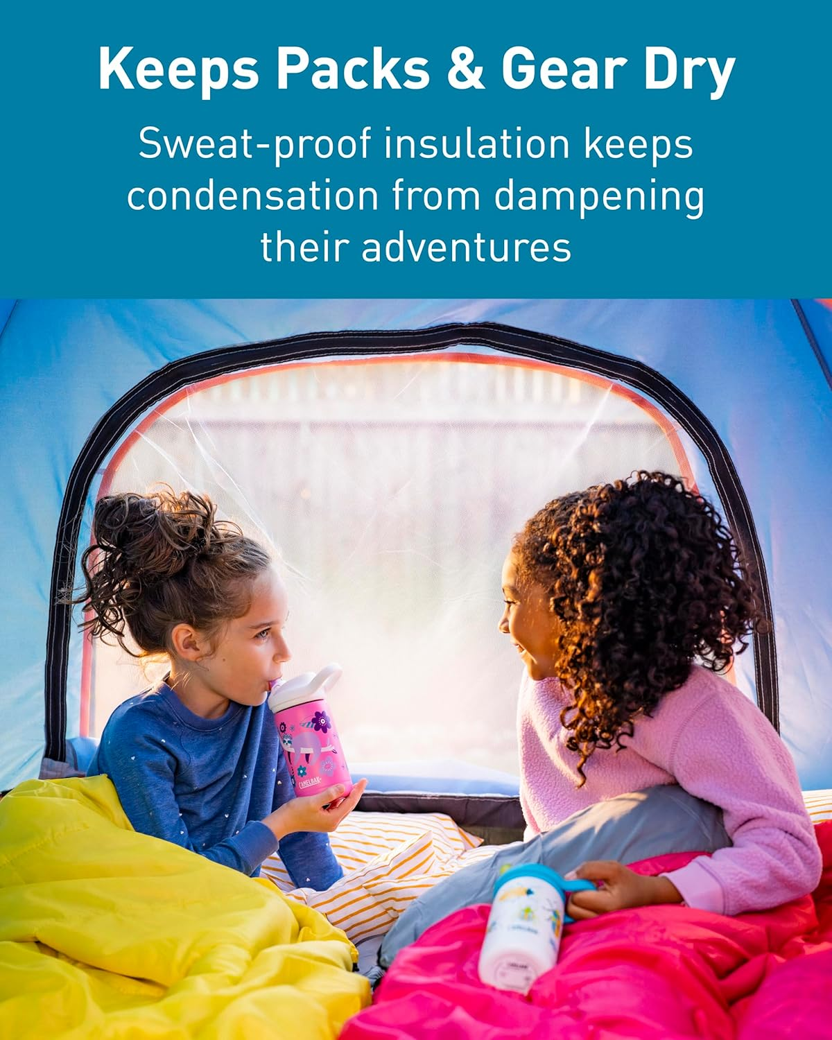 Camelbak Eddy+ Kid'S Vacuum Insulated Stainless Steel Water Bottle, School of Sharks