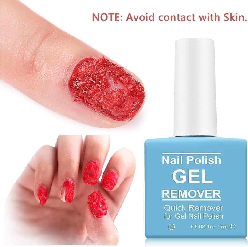 Nail Polish Remover Gel, Quick & Easy Remove Nails Polish within 3-5 Minutes, No Need Foil, Don'T Hurt Nails, Professional Non-Irritating Gel,(2 PACKS) image number 4