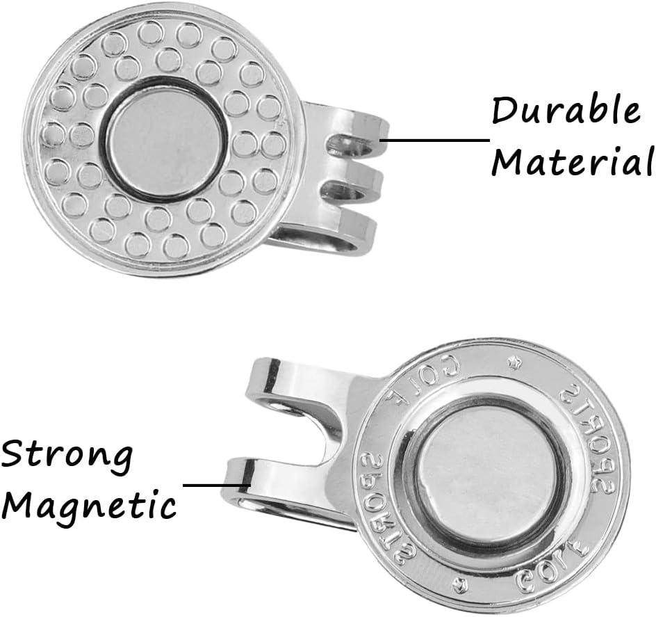 RETON Golf Ball Markers with Metal Magnetic Hat Clips, 2Pcs Funny Golf Ball Marker Hat Clip, Golf Putting Alignment Tool, Golf Accessories for Men, Golf Lovers, Gifts image number 2
