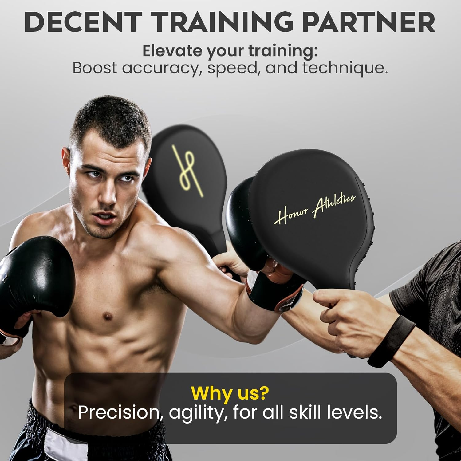 Honor Athletics Professional Boxing and MMA Punching Paddles (Pair) image number 4