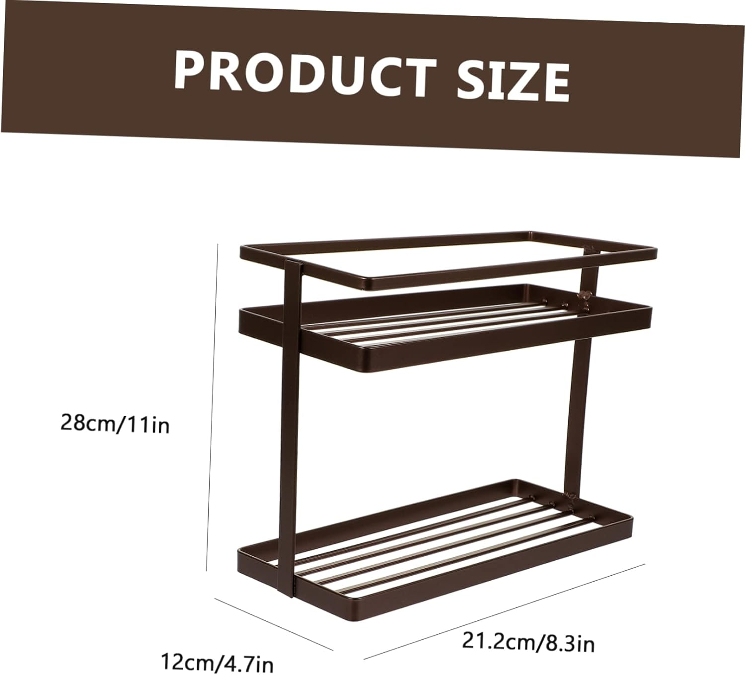 Holibanna Desktop Kitchen Organizer Multi-Functional Spice Storage Rack for Home Use Two Design Stylish for Seasonings and Household Items image number 6