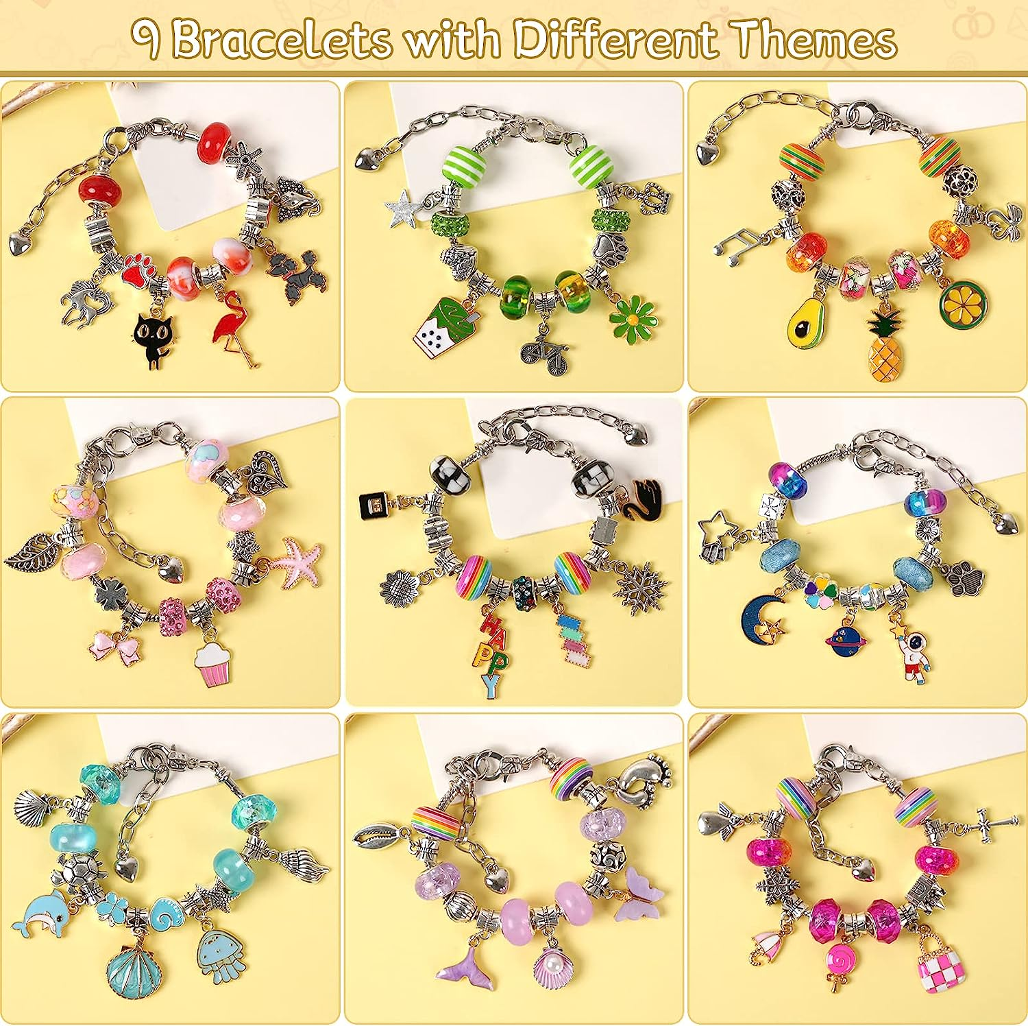 Bracelet Making Kit for Girls Gifts 6 Years Old, 150 Pieces Kid Jewelry Making Kits Ages 6-8, Birthday Gift Ideal Crafts for Girls Ages 8-12