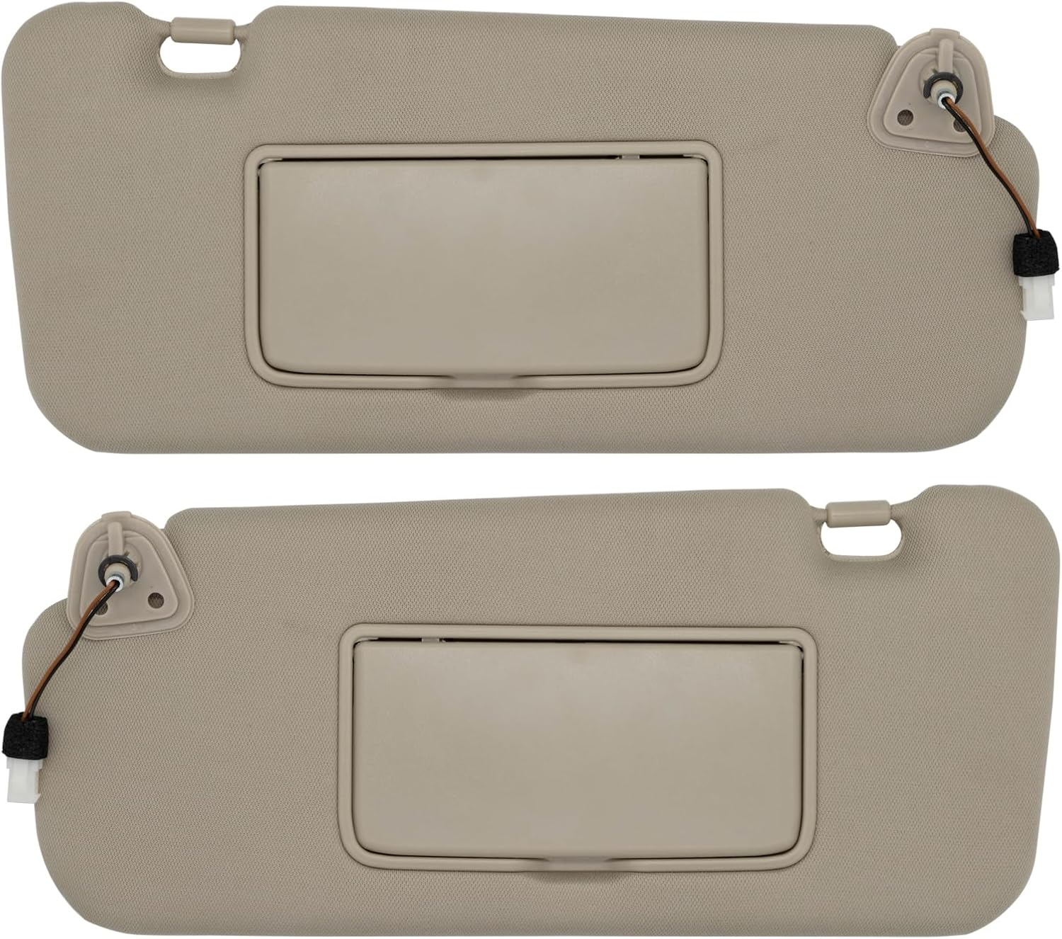 CRAZYPARTS Driver & Passenger Side Sun Visor Compatible with Nissan Murano 2009 2010 2011 2012 2013 2014 Sunshade Replacement # 96401-1AA1B 96400-1Aa1B(Gray)