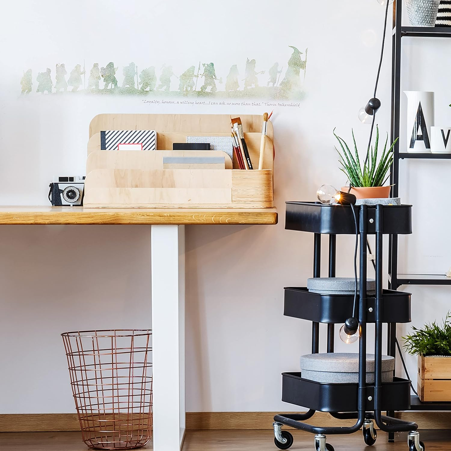 Roommates RMK2161SCS the Hobbit Quote Peel and Stick Wall Decals, White image number 2