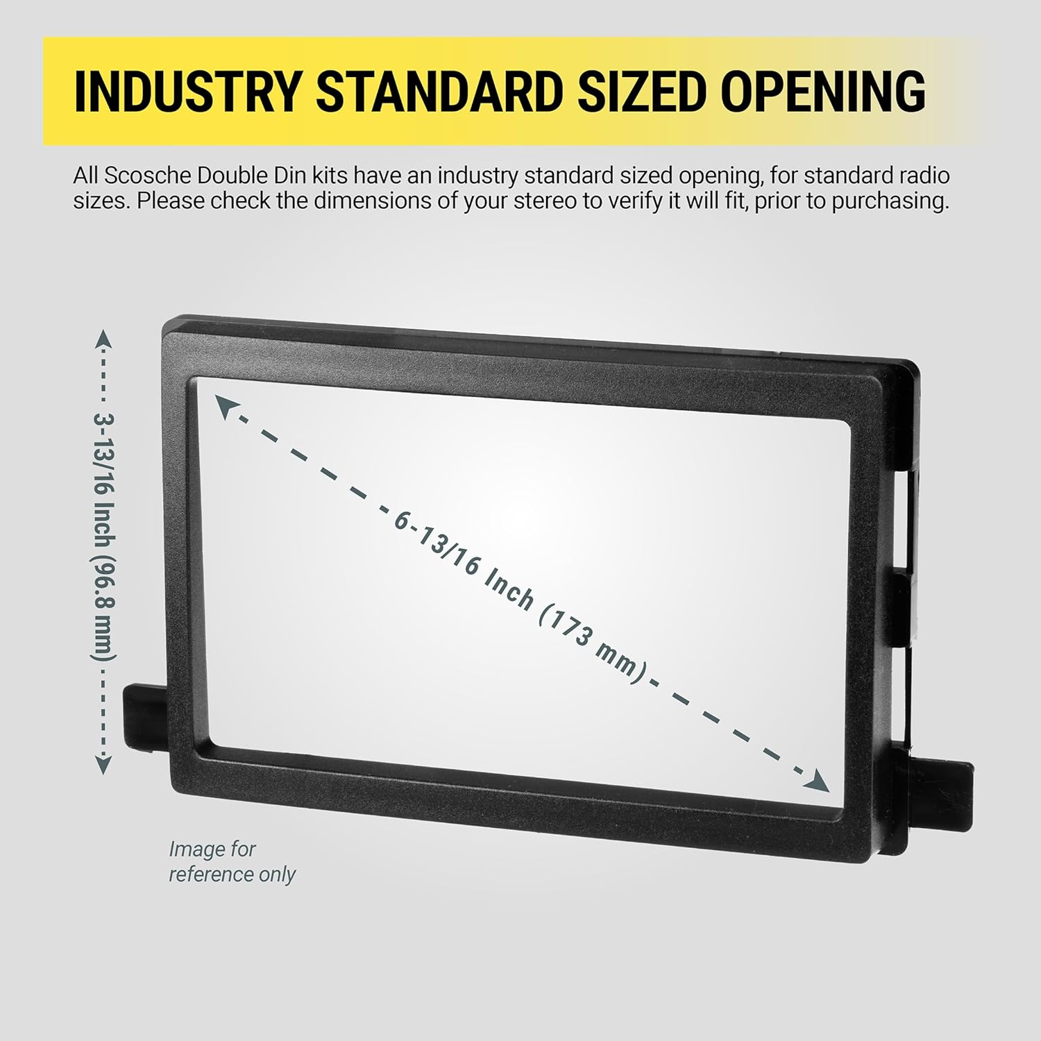 Scosche CR0714DDCS Double DIN Radio Install Dash Kit Compatible with Select 2007-20 Chrysler, Dodge or Jeep Vehicles - Complete Car Stereo Installation Kit - See Fit Guide in Images to Verify Vehicle image number 6