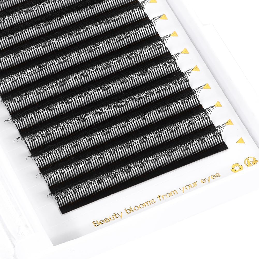 Lunamoon 6D Eyelash Extensions, W Eyelashes, Self-Fanning Lash, Ready-To-Use Fan Eyelash Extensions, Russian Volume Eyelashes, Premade Fans Lashes (6D/0.07C 12 Mm) image number 4