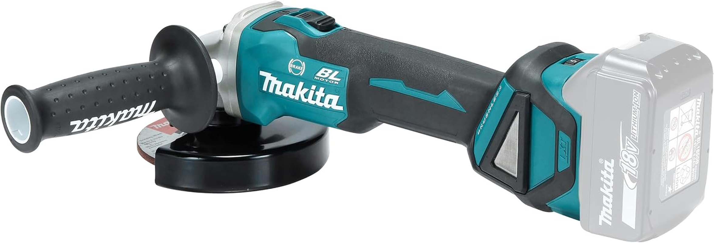 Makita DGA513Z 18V Li-Ion LXT Brushless 125Mm Angle Grinder - Batteries and Charger Not Included image number 5