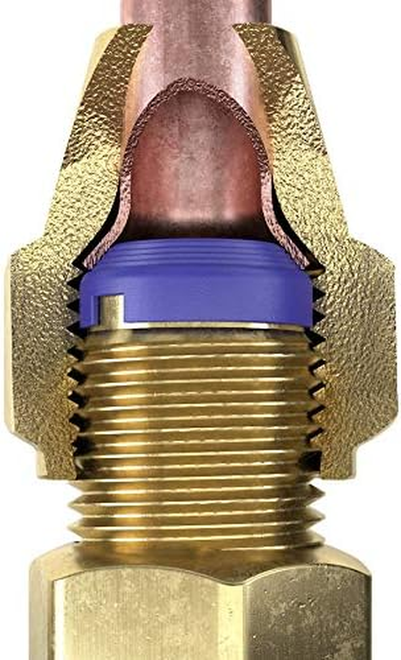 Model MSP-0406 Leak Free SAE Flare Connections - Refrigerant Leaks Refrigeration, HVAC, Ductless, Schrader Valve or Mini Split Applications (1/4", Mini Split Pack - (2) 1/4" and (2) 3/8") image number 4