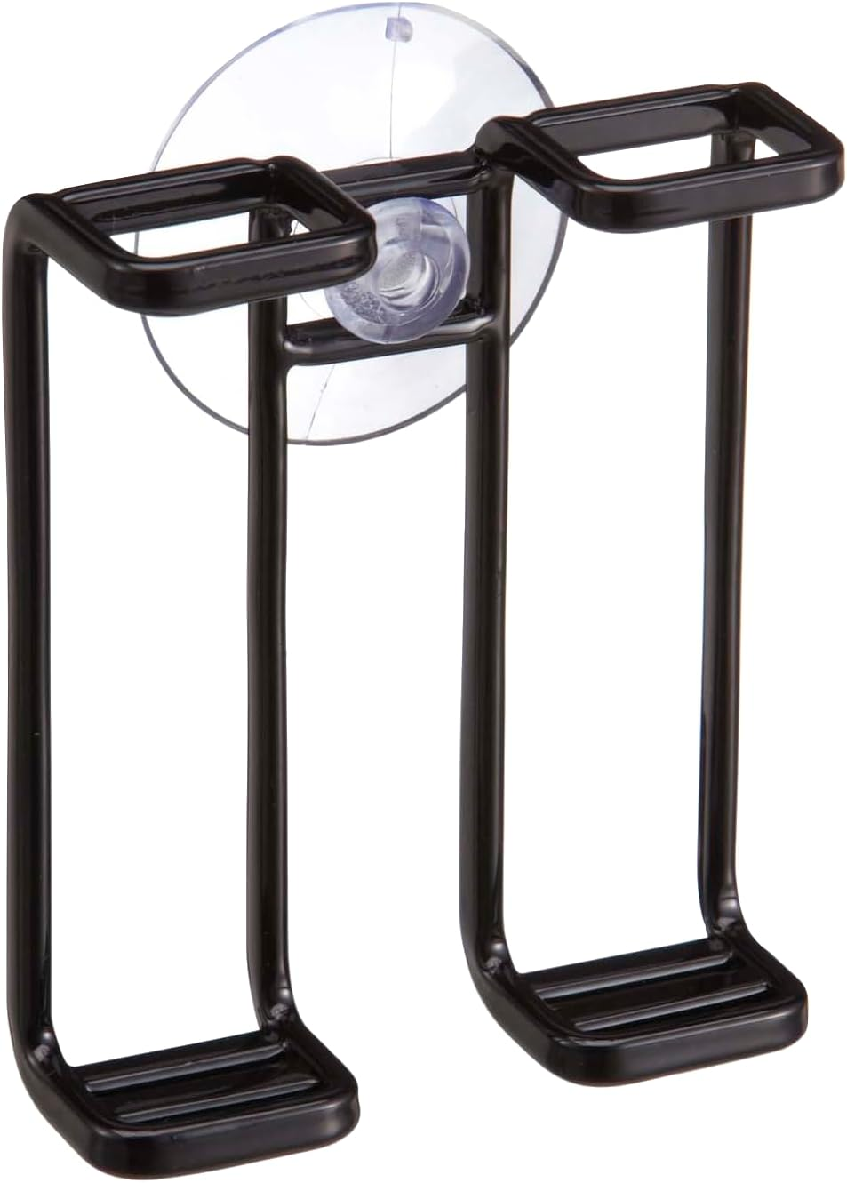 YAMAZAKI Home 2531 Toothbrush Holder-Suction Cup Organizer for Bath, One Size, Black