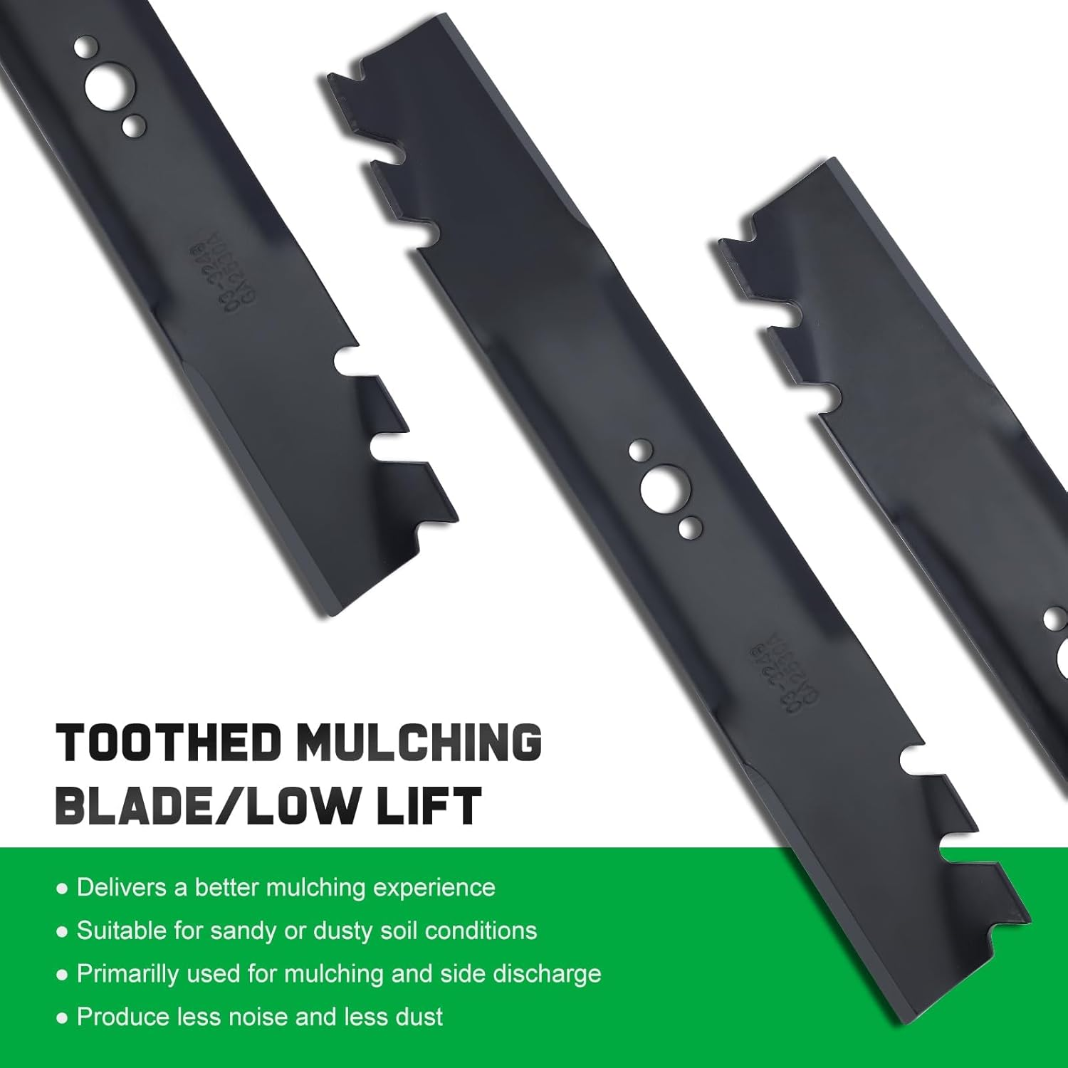 Grasscool Timemaster 30 Inch Mower Mulching Blades for Toro 20199 20200 20975 20977 Lawnmower Replace for 20120P 120-9500-03 image number 6