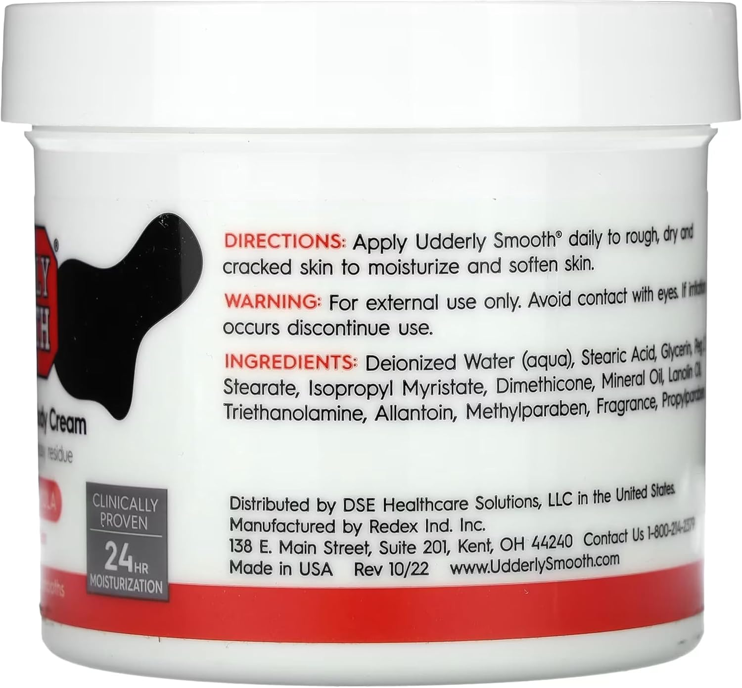 Udderly Smooth Udder Cream, Skin Moisturizer, 12 Ounce Jar image number 1