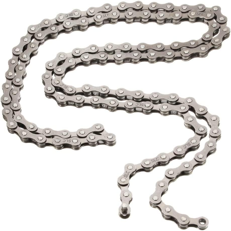 6/7/8-Speed Bicycle Chain Adjustable Cycle Bike Chain 1/2 X 3/32 Inch 116 Links for Mountain Road Cycling (4.9Ft)