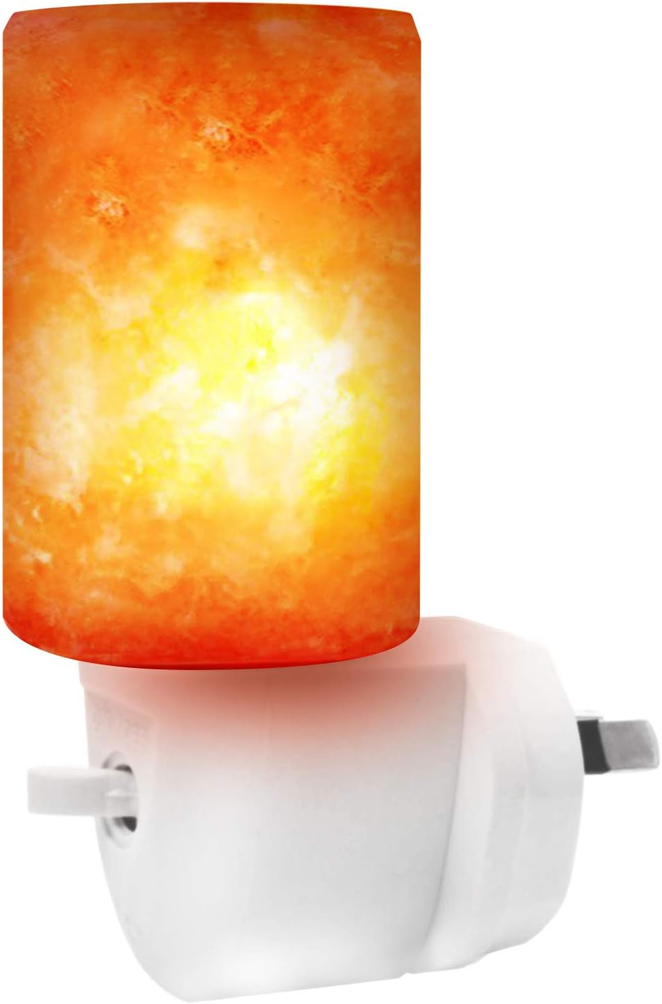 Betus [Natural Crystal] Himalayan Salt Wall Lamp - Air Purifying Night Light - 360&deg; Rotatable Plug 15W Bulb - Natural