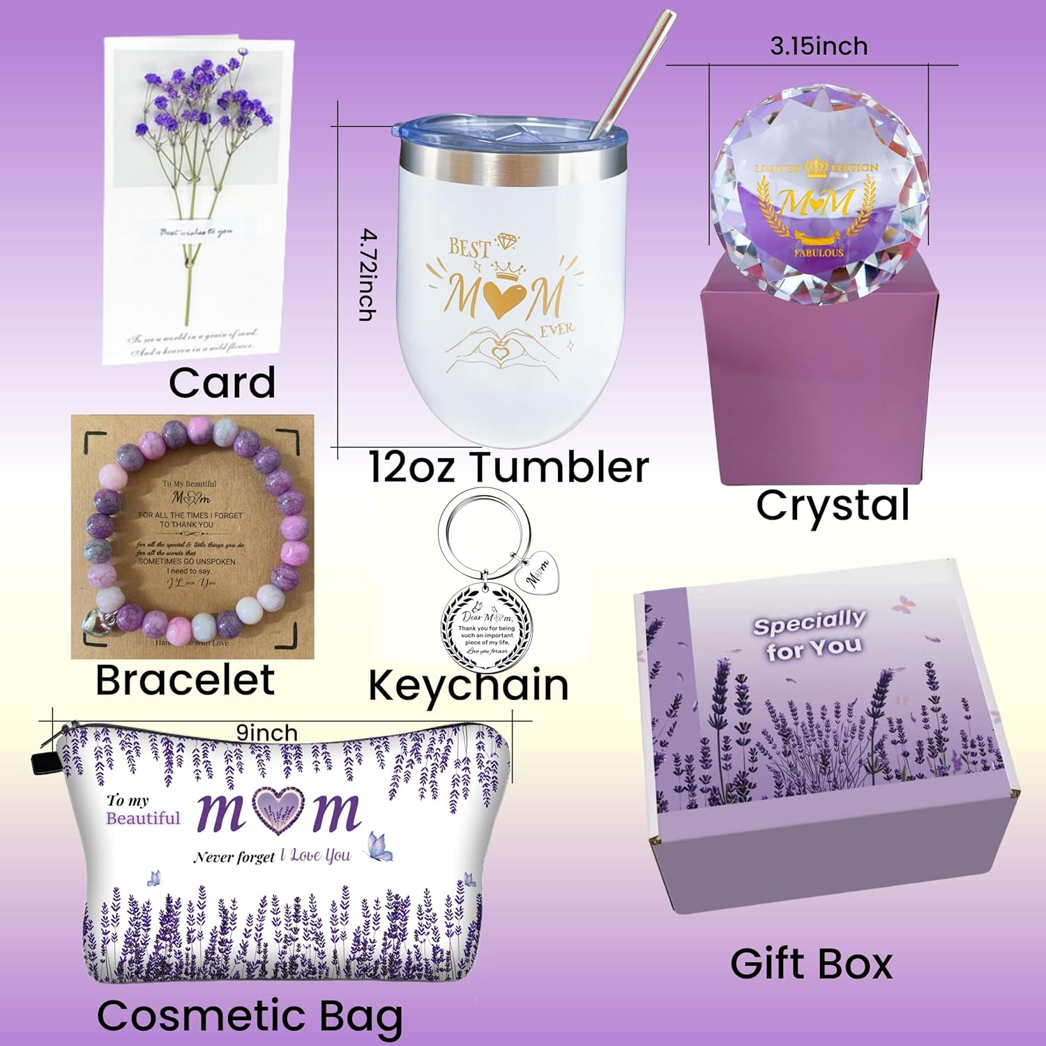Gifts for Mum, Mum Birthday Gifts, Birthday Gifts for Mum, Mum Gifts, Mothers Day Gifts, Best Mum Mug, Presents for Mum, Christmas Purple Gifts for Mum, Mom Birthday Gifts Hamper image number 2