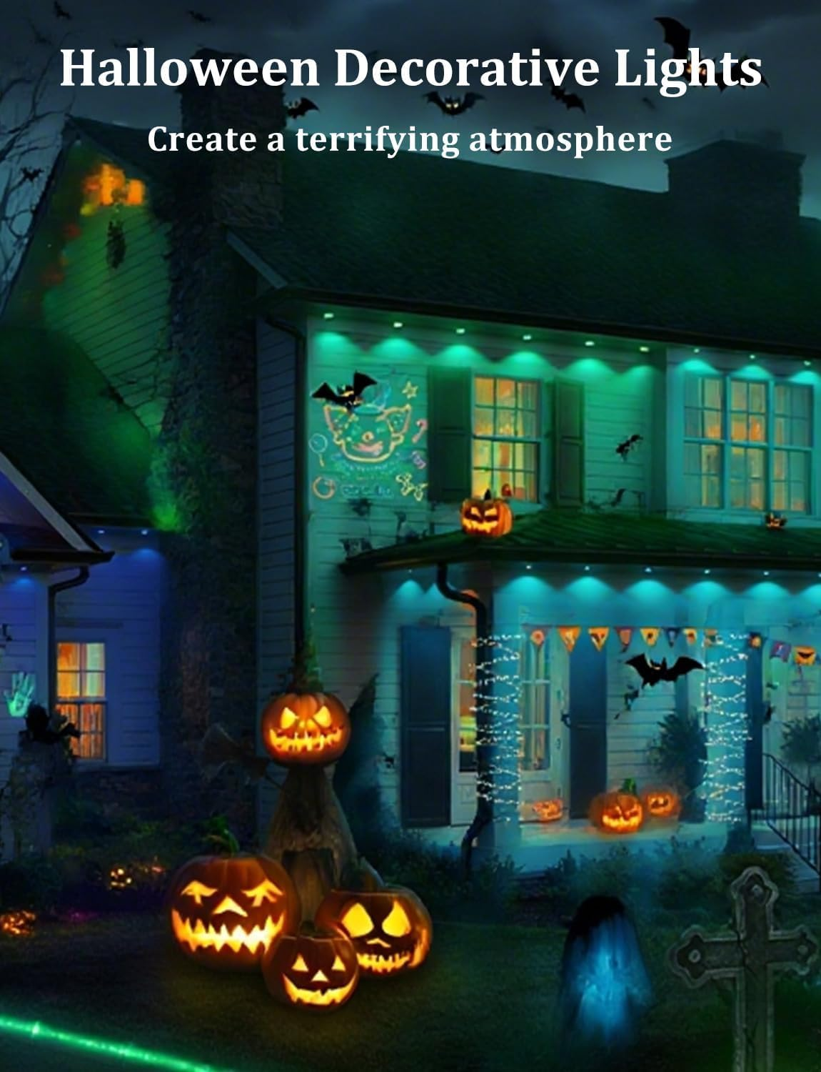 Permanent Outdoor Lights,Tonglin 30 Meters with 36 LED Lights for Daily and Accent Lighting,App Control, IP67 Waterproof String Light for House for Christmas, Halloween, Holiday, Party image number 4