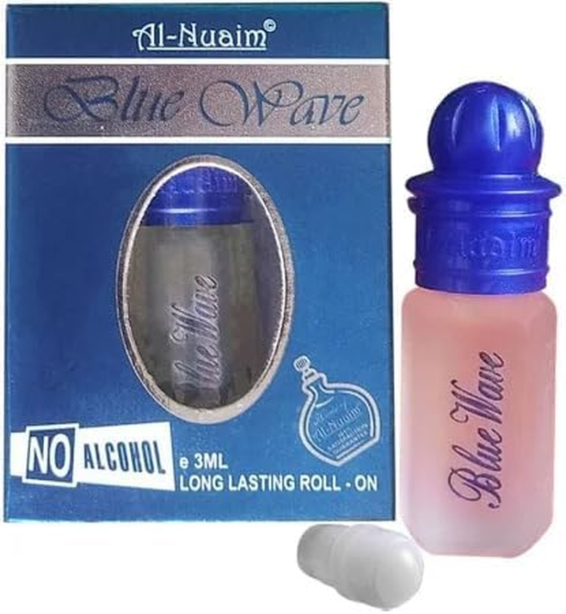 Generic Blue Wave Attar Roll On, 3Ml, Alcohol-Free
