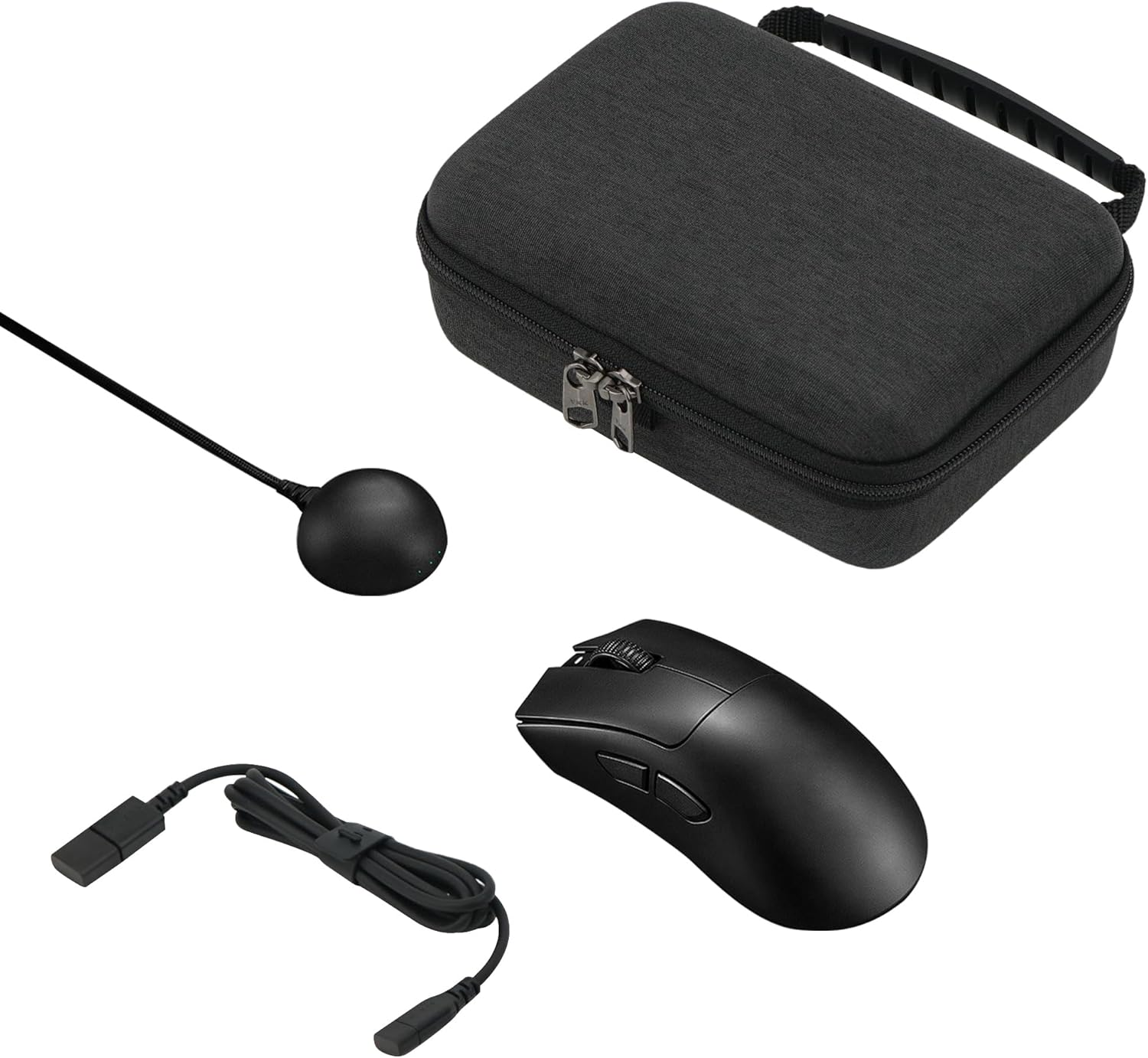 Geekria Mouse Carrying Case, Compatible with Razer Deathadder V4 Pro/Deathadder V3 Pro/Deathadder V3 Wireless, EVA Hard Shell Protective Travel Bag (Dark Gray) image number 5