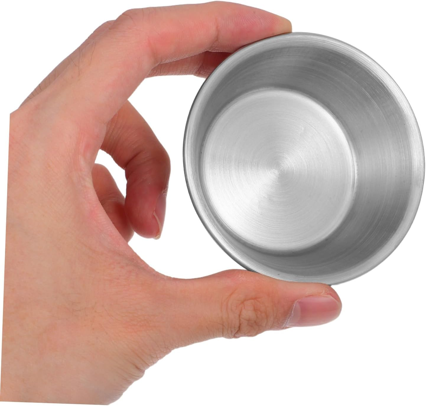 Iplusmile 8Pcs Stainless Steel Egg Tart Mold Set Mini Reusable Baking Cups for Pastry and Cupcakes Medium Size Home Kitchen Dessert Bakeware image number 3