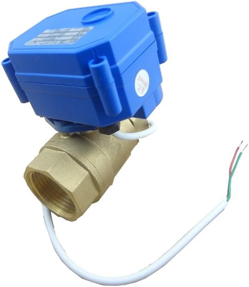 MISOL 1 Pcs of Motorized Ball Valve G3/4" DN20 (Reduce Port) / 12VDC / 2 Way/Electrical Valve image number 3
