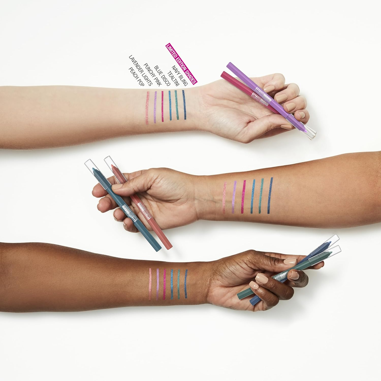 Maybelline Tattoo Studio Sharpenable Gel Eyeliner 812 Lavender Lights - 813 Punchy Pink image number 6